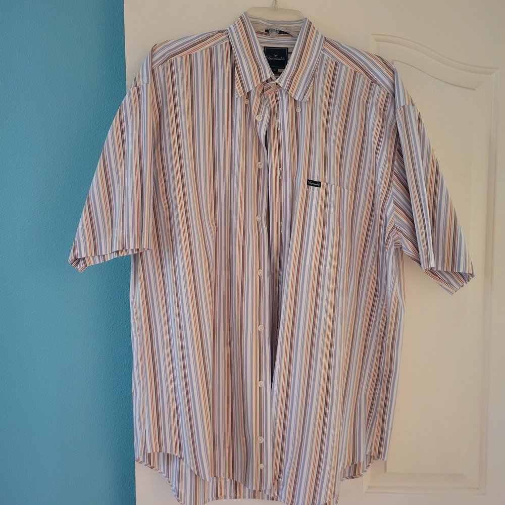 Men's Striped Short Sleeve Shirt